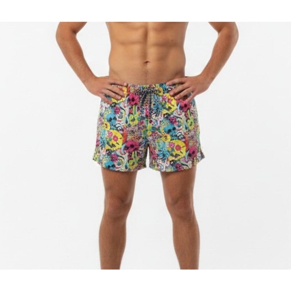 Boardies Skull Grillz Swim Board Shorts Unlined W/ Pockets Size Large